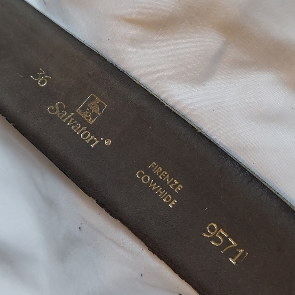 Salvatori cowhide belt size 36 - Picture 3 of 6